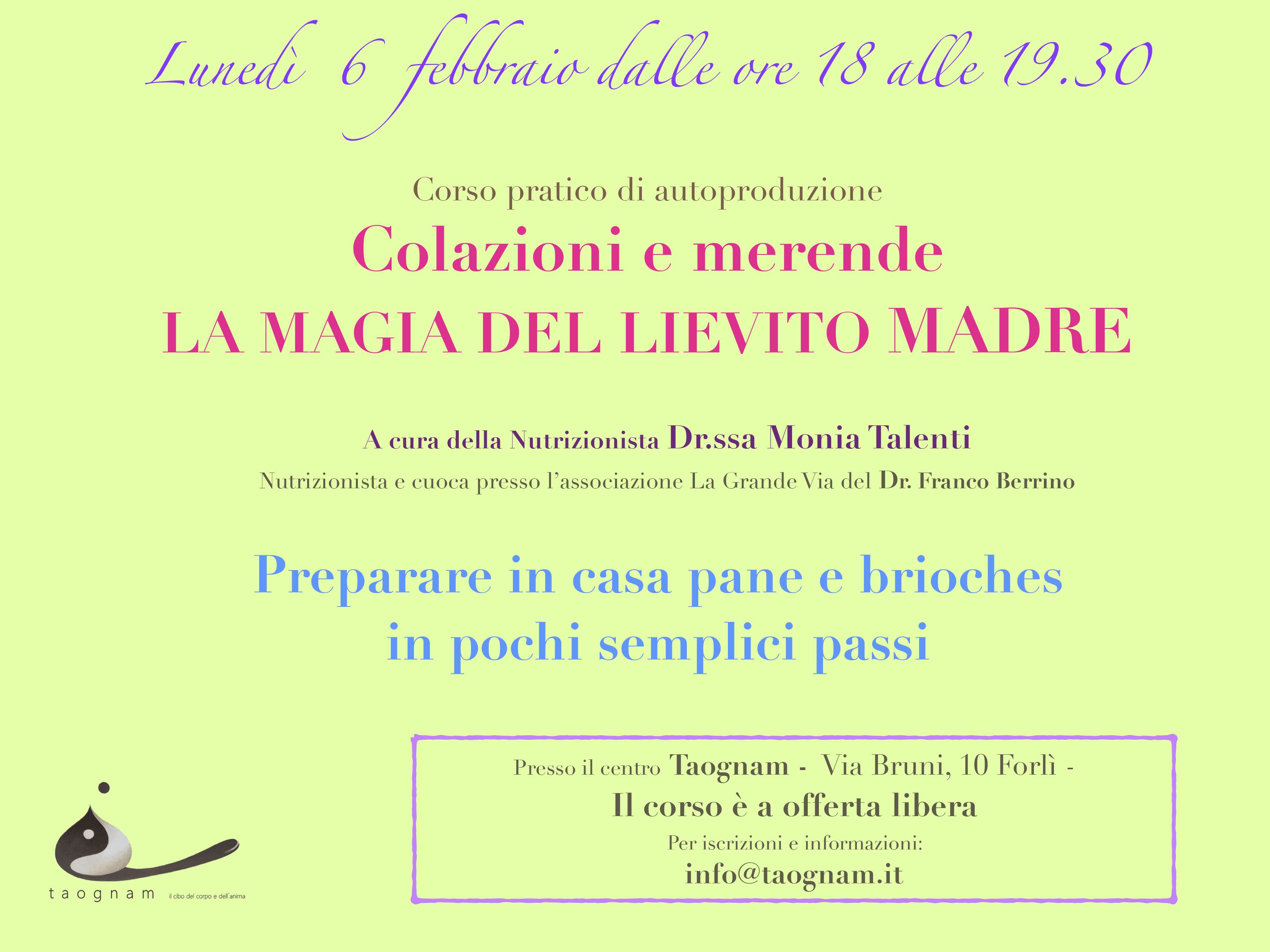 Corso Cucina Naturale
