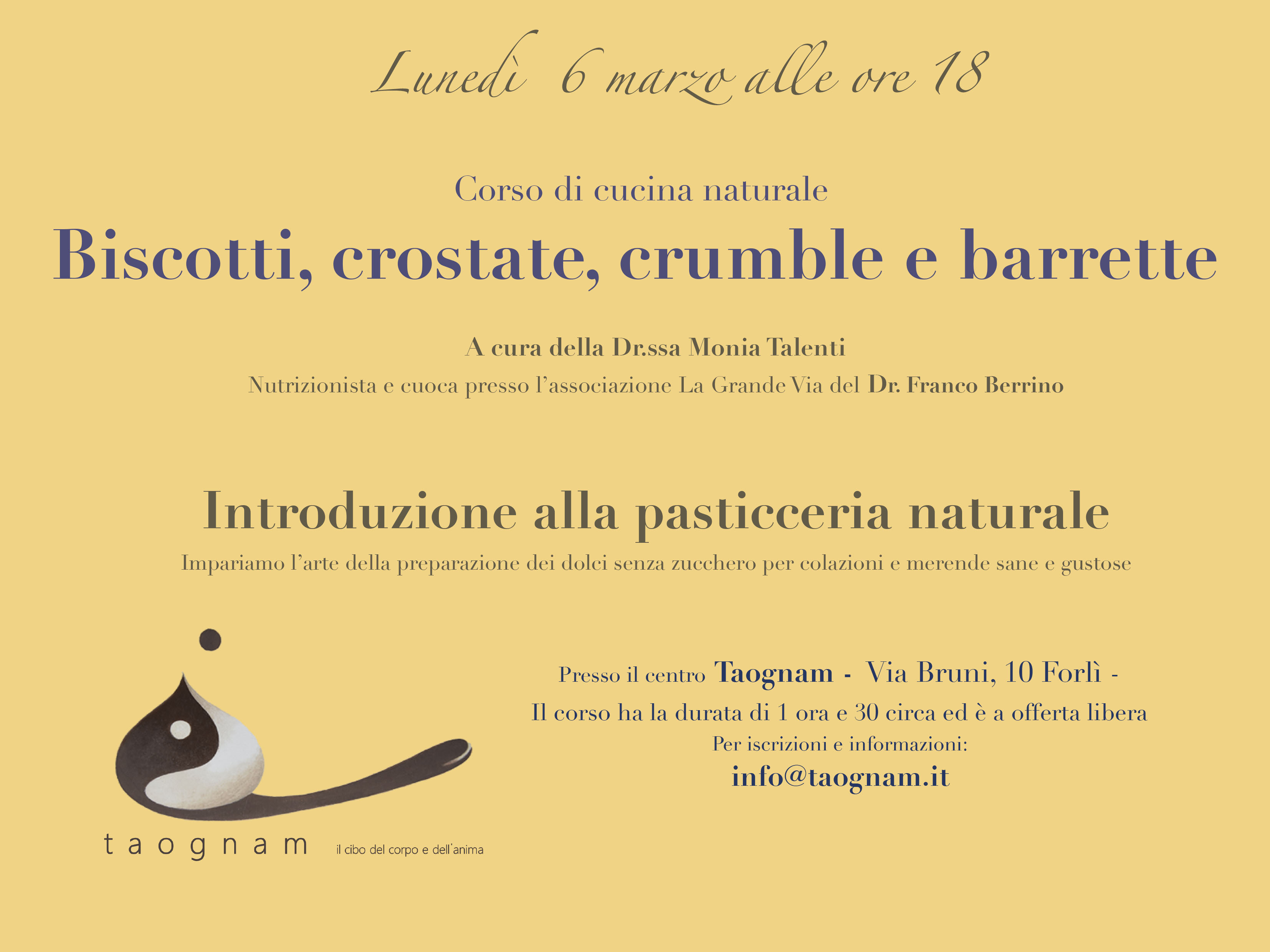 Corso Cucina Naturale